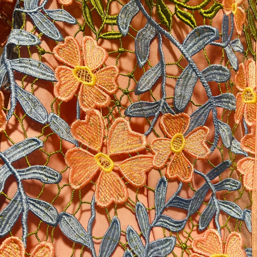 Boston Proper Floral lace jacket - Picture 3 of 3